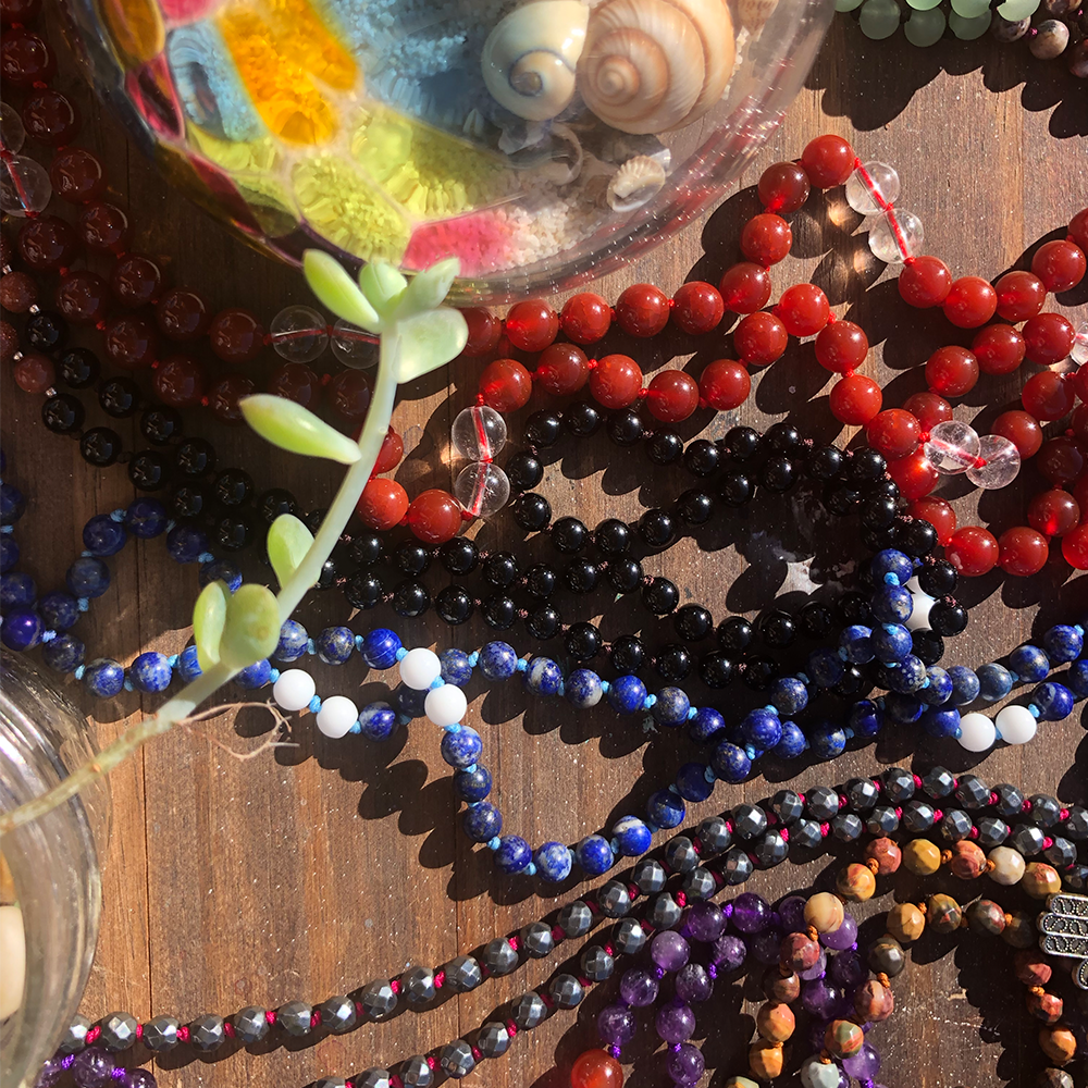 A few Malas from The Haole Indian Mala Collection